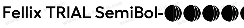 Fellix TRIAL SemiBol字体转换